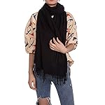 Womens Soft Scarf Blanket Large Pashmina Cashmere Shawls Wrap Stole with Tassel