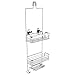 Vidan Home Solutions Shower Caddy Dual Installation (Hanging or Mounted)| Rustproof, multi-shelf / basket shower organizer includes soap dish and hooks for razor, towels, shampoo and conditioner