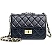 Women Quilted Crossbody Bag Girls Side Purse and Shoulder Handbags Designer Clutch with Chain Evening Bag
