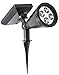 Solar Spot Lights Outdoor Dusk to Dawn Bright Spotlights White LED Spotlight Waterproof Spot Light Sogrand Adjustable On Wall or Ground for Flag Fence Deck Patio Yard Driveway Garden Landscape 2Pack