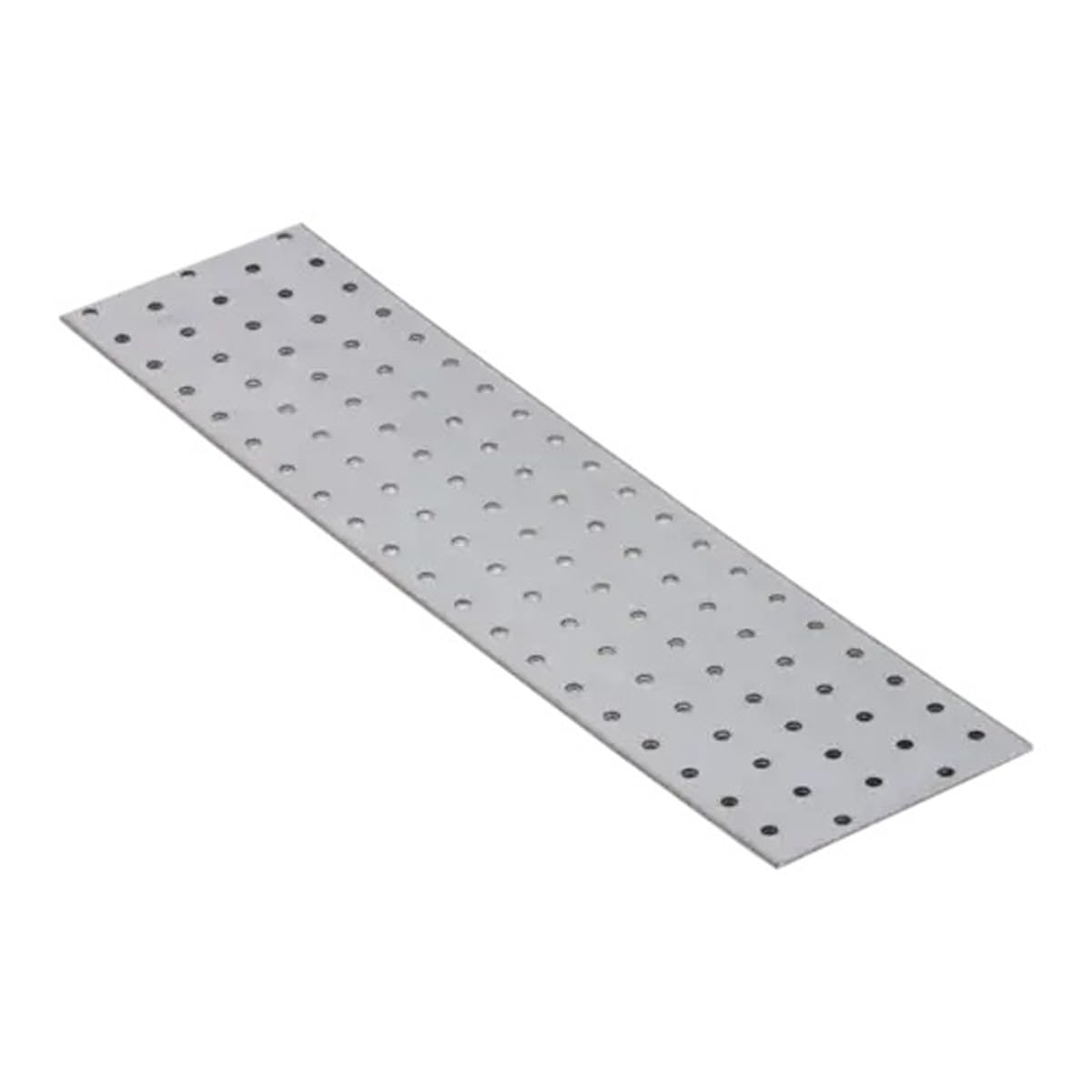 400mm x 100mm Galvanised Perforated Flat Plate Connector Joining Plates Metal Brace Brackets for Wood 2mm Thick Steel PP16 (Pack of 10) L03-06ABC — image 1