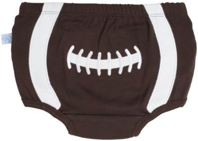 Little Rugged Infant / Toddler Boys' Football Bloomer - Brown w/White - 6-12m