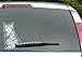 Moving Tail Kitty Car Decal - Rear Window and Wiper Decal - Two (2) Cat Stickers (Smiling and Frowning) and 4 Tails Included - Vinyl 10in x 6in Cats