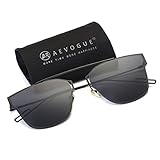 AEVOGUE Sunglasses For Women Metal Frame Flat Panel Lens Brand Designer AE0329