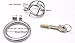 New Steel stainless male chastity device penis cage penis ring small cock sex toys A231-1 (cage with 45mm ring)