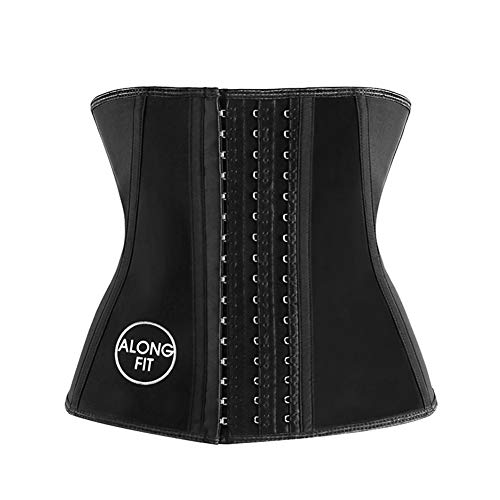 ALONG FIT Women's Latex Underbust Waist Trainer Waist Cinchers Corsets Sport Girdle(S-6XL)