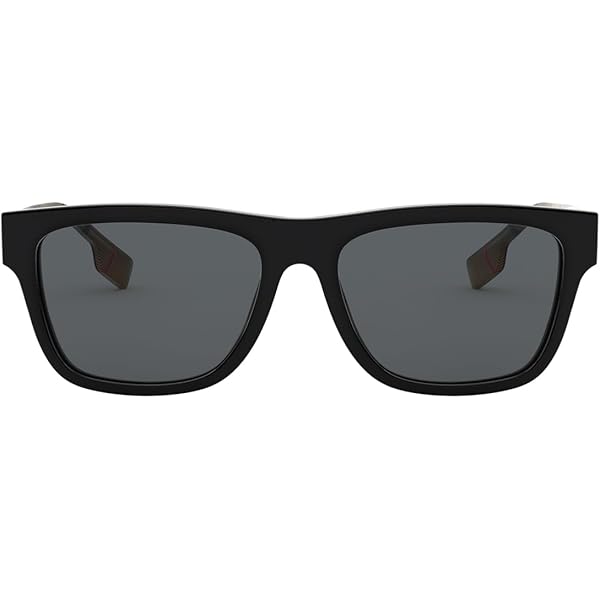 Amazon.com: BURBERRY Sunglasses BE 4293 377381 Black Polar