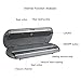 KitchenBoss Vacuum Sealer for Food Automatic Food Sealer Vacuum Sealing System Silver