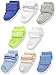 Luvable Friends baby boys Newborn and Terry Socks, Blue Green, 0-6 Months US