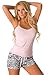 Velvet Kitten Sexy Pajama Set with Tank & Shorts for Women 562714