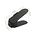 5 Pieces Shoe Slots 3 Step Adjustable Space Saver Organizer, Premium Shoes Slots Holder, Double Layer Storage Rack Holder Closet Organizer Space Saver Double Layer Hanger (Black)