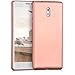 kwmobile TPU Silicone Case Compatible with Nokia 3 - Soft Flexible Protective Phone Cover - Metallic Rose Gold
