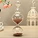 Hourglass Sand Timers-Set of 2 for Home & Office Decoration-60 Mins/5 Mins or 30Mins/5 Mins (30 Mins+5 Mins, Cocoa)