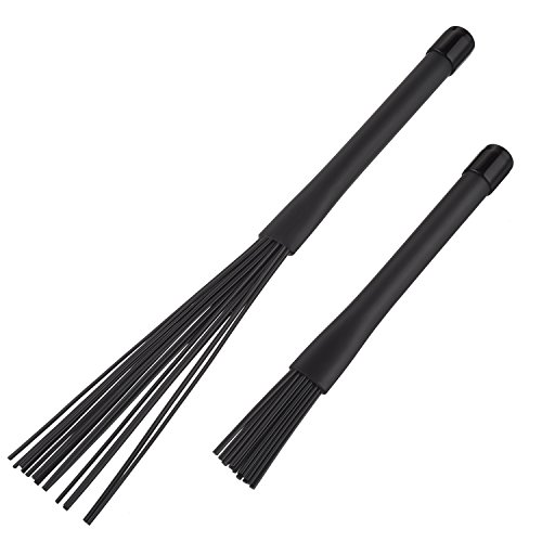 image for Pangda 1 Pair Drum Brushes Retractable Nylon Drum Brushes Cajon Brush 