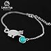 ♥Christmas Gifts♥925 Sterling Silver Bracelet with Amazonite Cat Playing Balls Adjustable Kitten Bracelets with Chain length 6.5''-7.6'', Handmade Unique Jewelry Gift for Little Girls Teen Girls Women