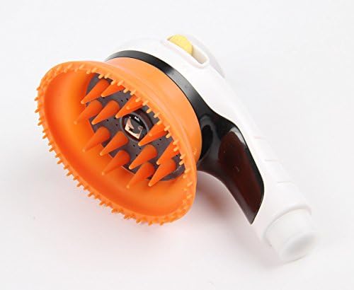 Pet Showerhead Massager Sprayer Shower Nozzle Dog Cat Hair Cleaner Wash Massage Grooming Water Saver Handheld Shower head Brush White International Standard Connector, Indoor and Outdoor Use White