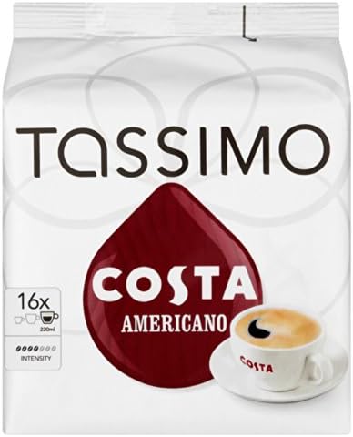 Tassimo Costa Americano 16 T Discs (Large Cup Size) 16 Servings