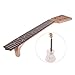 ammoon 26 Inch Tenor Ukelele Maple Wood Neck & Rosewood Fretboard Fingerboard Set Hawaiian Guitar Luthier DIY Repalcement
