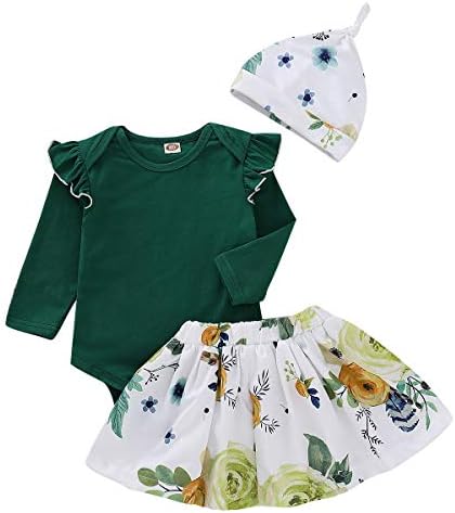 Baby Girl Clothes Dress Infant Summer Outfits 2PCS Butterfly Short Sleeve Pink Romper+ Floral Suspender Skirt Overalls