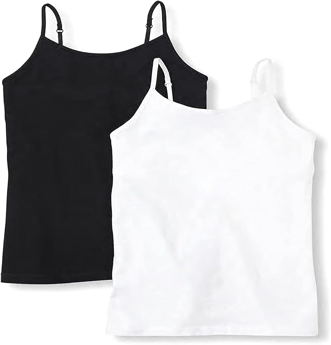 The Children's Place Girls' Basic Cami 2-pack: Clothing