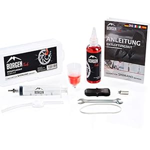 Borgen Ontluchtingskit Shimano voor hydraulische schijfremmen, fietsremmen service kit, ontluchtingsset met stap-voor…