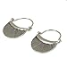 NOVICA .925 Sterling Silver Hoop Earrings 'Diva'