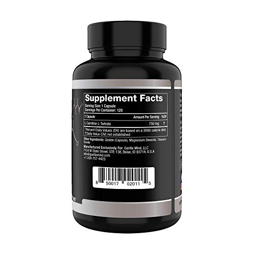 Gorilla Mode AR Carnitine 750mg Capsules Androgen Receptor