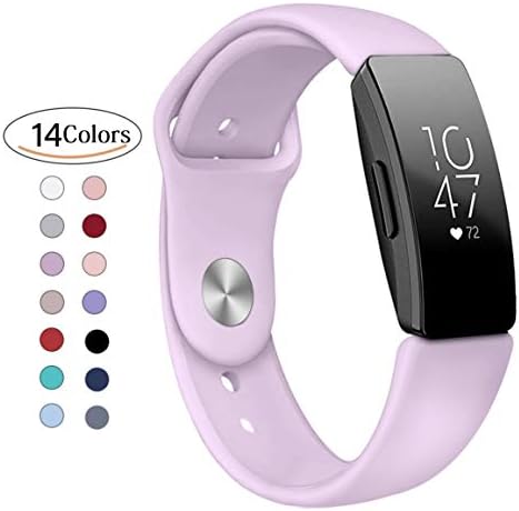 YuStar Compatible Fitbit Inspire Strap, Adjustable Soft TPU Band Sport Breathable Bands Straps for Fitbit Inspire/Inspire HR Fitness Tracker