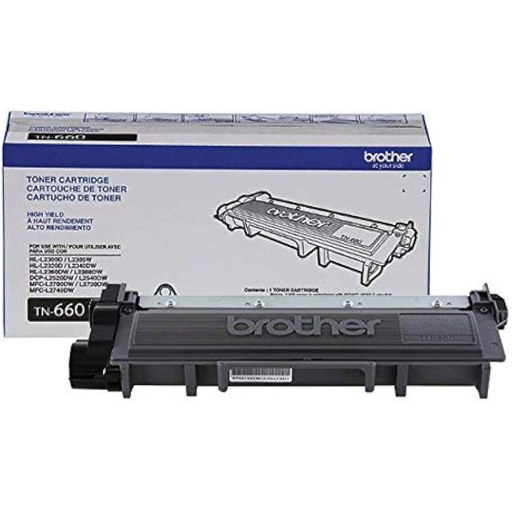 Laser Printer Drums & Toner Brother Genuine High Yield Cartridge, TN660