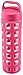 Ello Pure Glass Water Bottle with Silicone Sleeve, 20 oz, Pink Squares