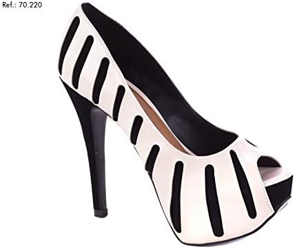 sapatos femininos peep toe meia pata