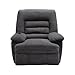 Serta Big & Tall Memory Foam Massage Recliner, Grey