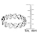 West Coast Jewelry | ELYA Women's Stainless Steel Open Heart Eternity Ring (5 mm) - Size 7