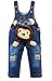 Kidscool Baby Cotton Denim Cute 3D Monkey Decoration Soft to Wear Overalls