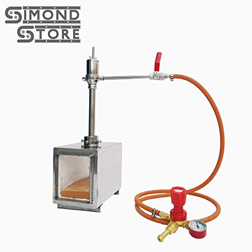 Simond Store Portable Propane Single Burner Knife and Tool Making Farrier Blacksmithing Forge, Rectangle Shape