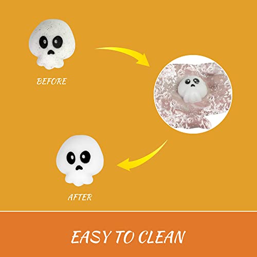 24 PCS Halloween Mochi Squishy Toys Squishies Halloween Toys for Kids Girls Boys Halloween Party Favors Halloween Treat Bags Gifts