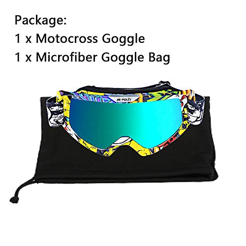 6 Motorcycle+Goggles+Motocross+Protection+Shatterproof