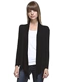 Elain & J Full Drape Long Sleeve Open Front Knit Cardigan Made In USA