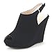 DREAM PAIRS Women's Open Peep Toe High Platform Summer Wedge Sandals