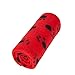 4 Pack Puppy Blanket with Paw Print, Dog Cat Fleece Warm Blankets, Pet Soft Sleep Bed Cover for Small Animals