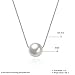 Maxilei 925 Sterling Silver Necklace Handmade White Pearl Pendant Chain For Women(1 Pearl)