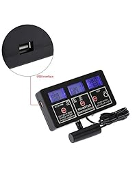 Monitor multi parámetros de agua de prueba 6 en1 de la marca KKmoon; Medidor digital LCD multifunción agua; Calidad PH RH TDS EC CF (ppm) Temp. multi parámetros; Calidad del Agua testada.