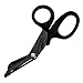 Ever Ready Titanium Bonded Bandage Shears 7 1/4" Bent, Tactical Stealth Black primary