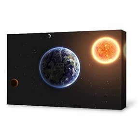 Canvas Wall Art for Living Room,Bedroom Home Artwork Paintings Universe Ready to Hang - 12x18 inches