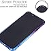 BAISRKE Slim Purple Blue Gradient Shock Absorption Protective Cases Soft TPU Bumper & Hard Plastic Back Cover for iPhone Xs Max 2018 6.5 inch