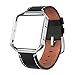 SWEES Leather Bands Compatible with Fitbit Blaze Smart Watch, Genuine Leather Replacement Band with Metal Frame Small & Large for Women Men, Champagne Gold, Rose Gold, Black, Brown, White, Grey, Beige