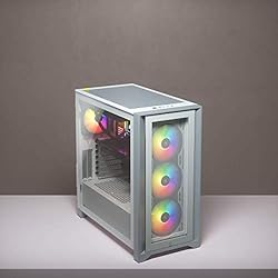 CORSAIR iCUE 4000X RGB Tempered Glass Mid-Tower ATX
