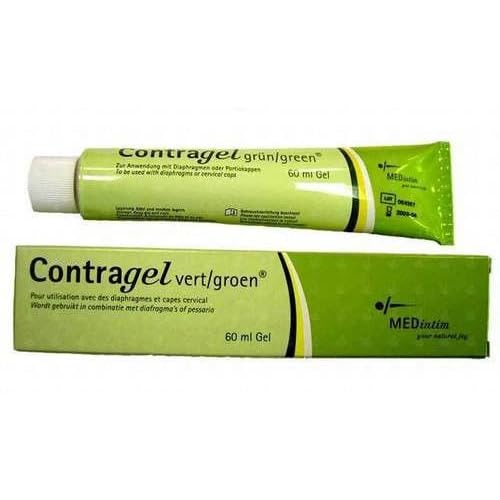 Contragel Green Contraceptive Gel 60ml - Natural Alternative to Spermicide image