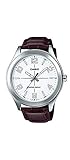Casio MTP-VX01L-7B Men's Standard Leather Band Big Case White Dial Watch