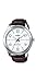 Casio MTP-VX01L-7B Men's Standard Leather Band Big Case White Dial Watch